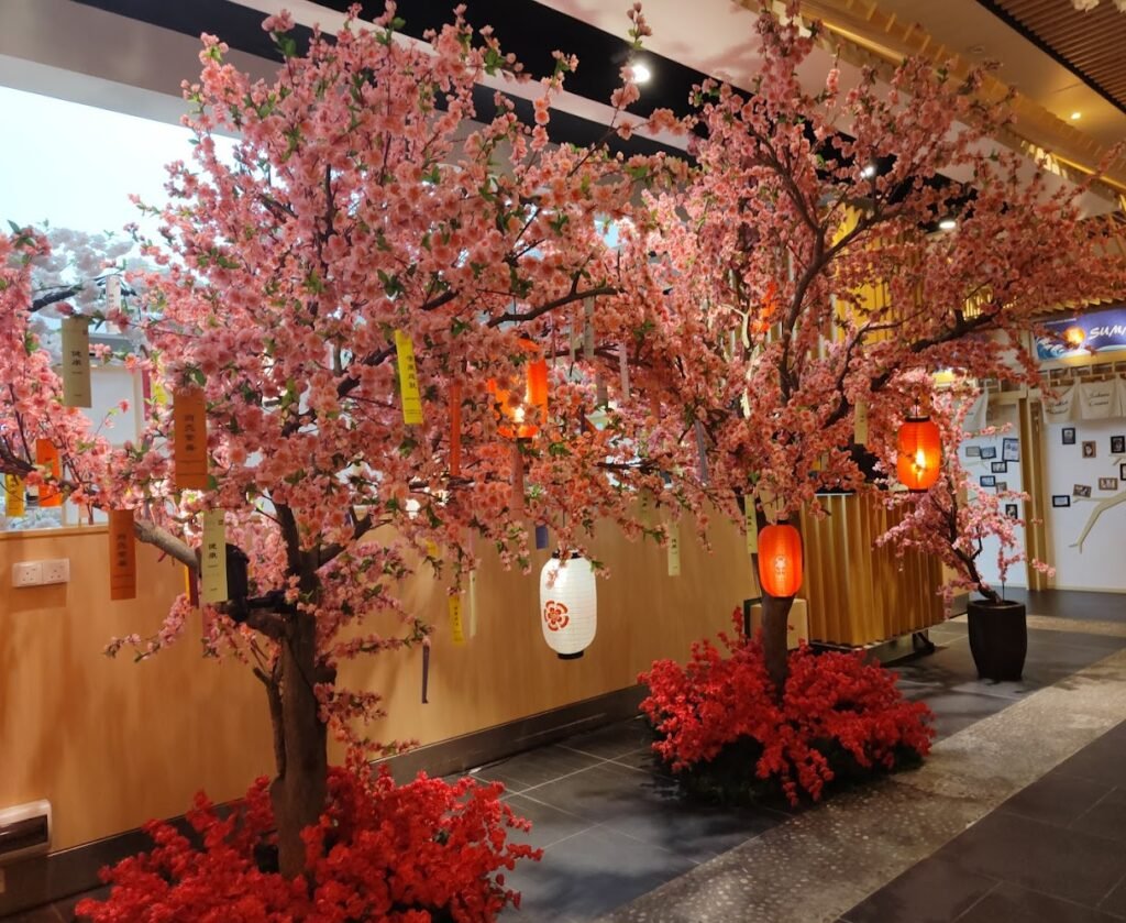 Cherry Blossom & Red Lanterns at Tokyo Street Pavilion KL