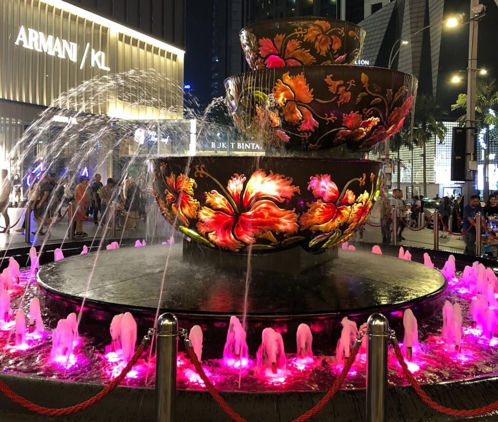 Crystal Fountain at Pavilion Kuala Lumpur Entrance, Bintang Walk