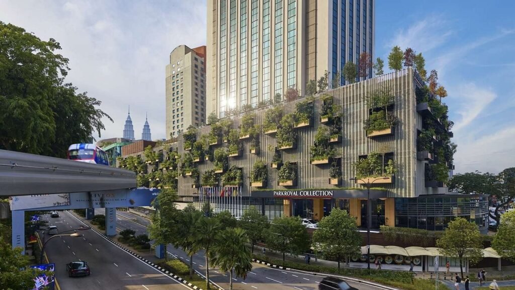 Lush greenery on the exterior of Park Royal Collection Kuala Lumpur, a 5-Star Hotel in Jalan Sultan Ismail, Bukit Bintang