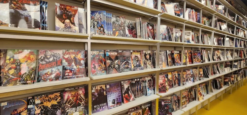 BookXcess LaLaport BBCC has a huge collection of Marvel, DC, Image, and Boom comics and graphic novels like Batman, Superman, Constantine, Aquaman, Avengers, Thor, Wolverine, X-Men, Hulk and many more.