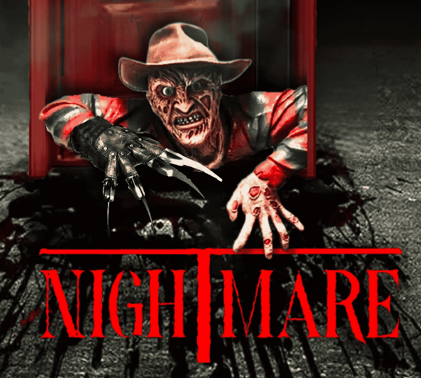 NIGHTMARE, Escape Room, PartyBox 360, LaLaport BBCC You are asleep. You are in Freddy Kruger’s world. The only way to escape is to find and destroy Freddy’s Cursed Bladed Glove.