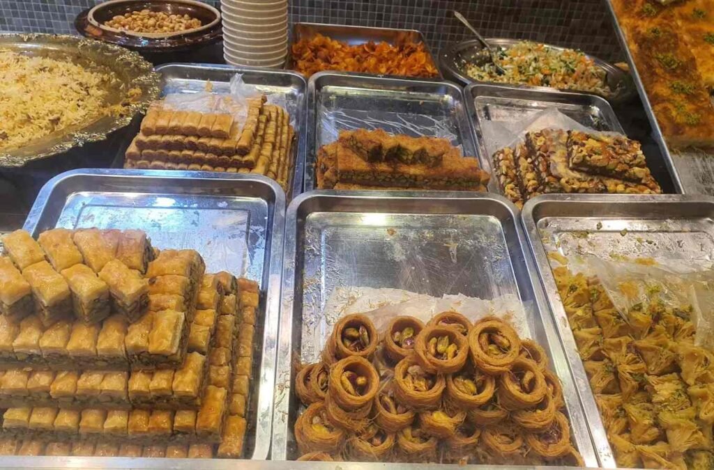 Arabian desserts on display at Dubai, Food Republic Pavilion KL