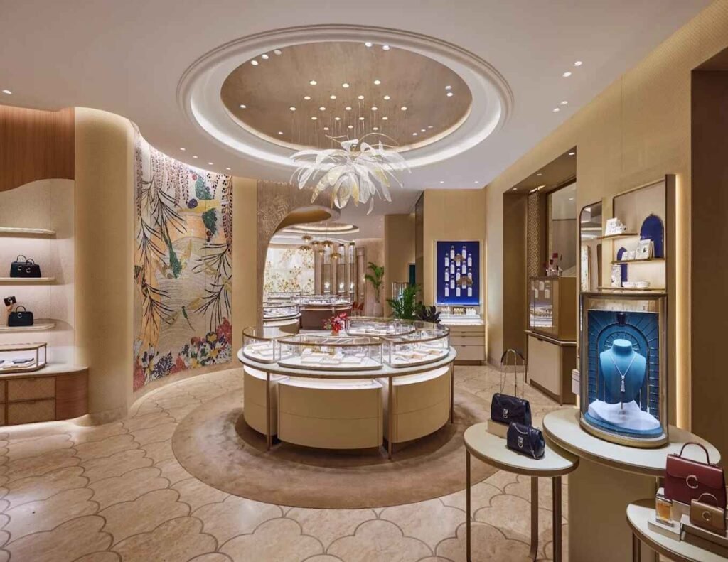 Variety of jewelry like necklaces, bracelets and earrings, bags and accessories on display at Cartier Pavilion, Pavilion Kuala Lumpur