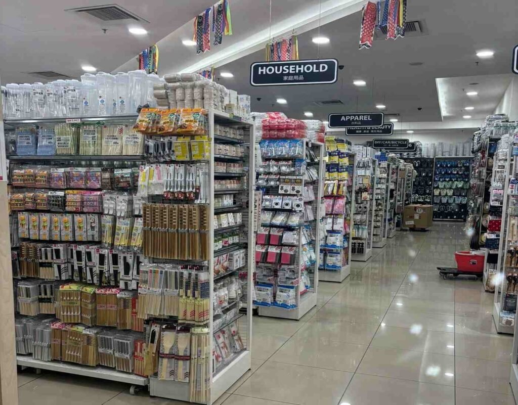 Household essentials and daily products on display at Daiso, Tokyo Street Pavilion Kuala Lumpur