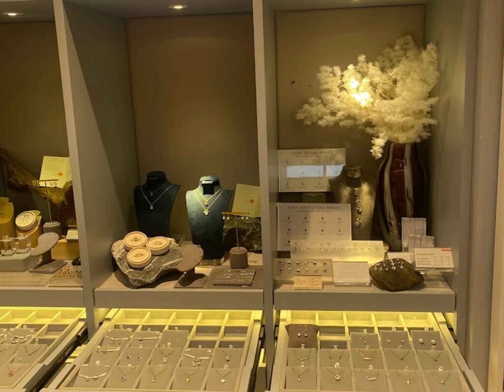 Various Bracelets, Necklaces, Rings, Earrings and Charm Jewelry on display at Minimalist Lab, Tokyo Street Pavilion Kuala Lumpur