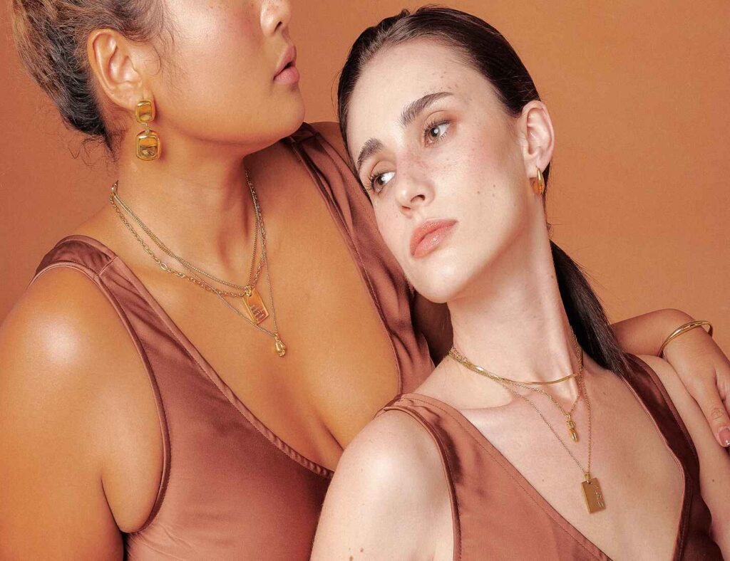 Various jewelry like chains, earrings, necklaces and rings such as the Love My Curves Necklace and Goddess Booty Necklace available at Minimalist Lab, Tokyo Street Pavilion Kuala Lumpur
