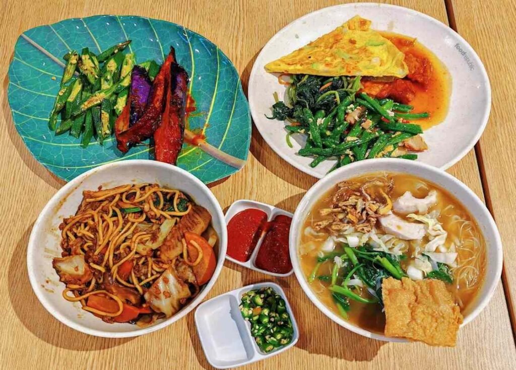 Various vegan dishes at Organic Vegetarian, Food Republic Pavilion KL