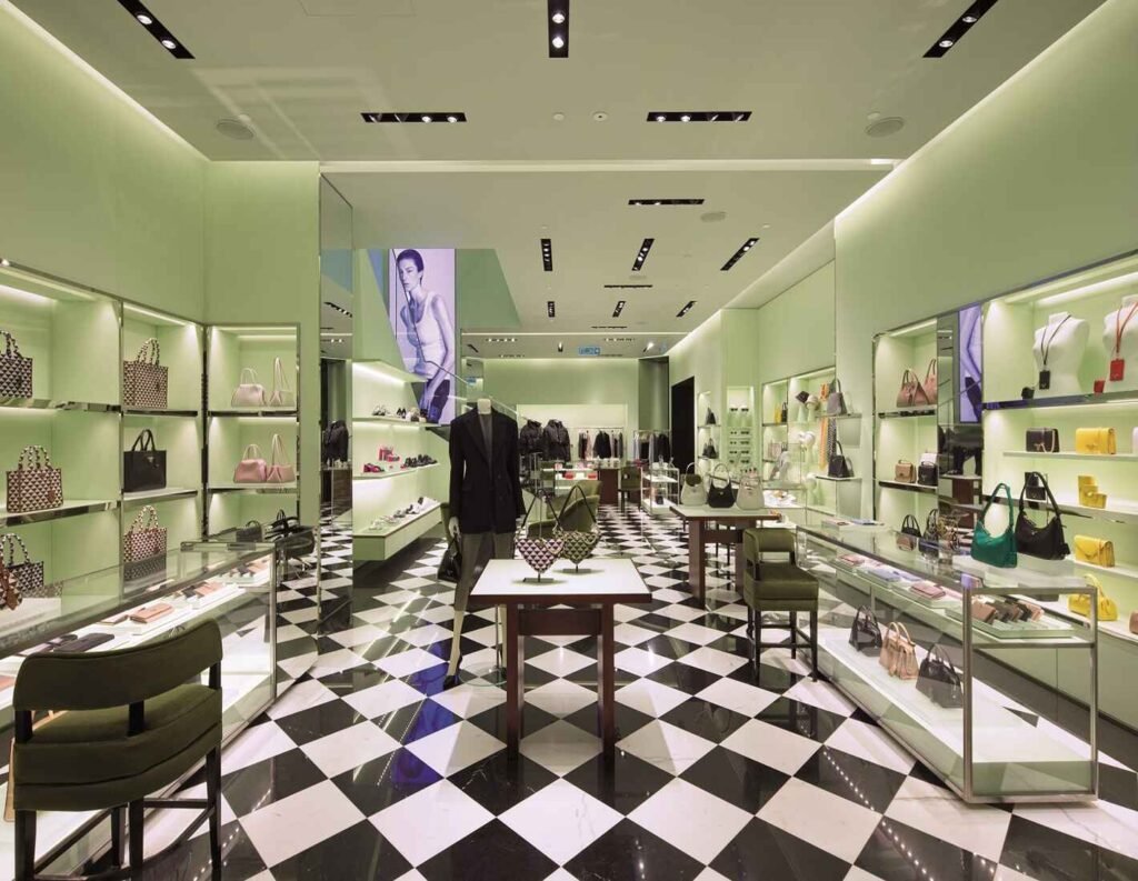Bags, shoes and other women’s fashion on display at Prada, Couture Pavilion, Pavilion Kuala Lumpur