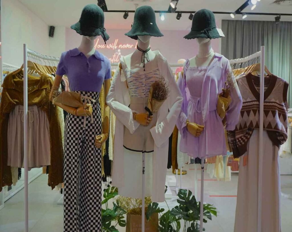 Dress sets on display at Simple Bean Boutique, Tokyo Street Pavilion Kuala Lumpur