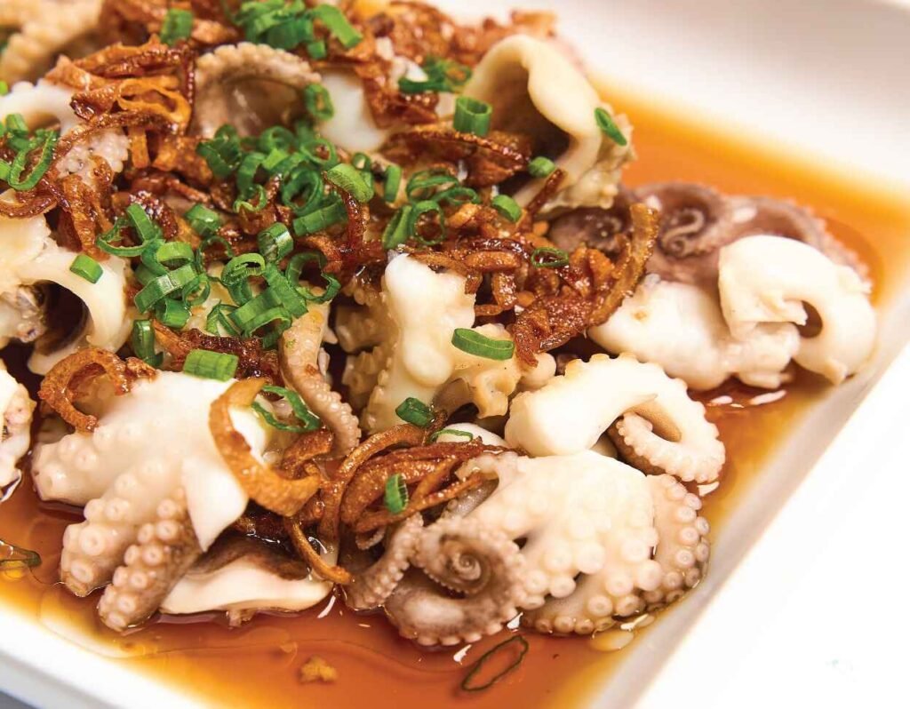 Steamed Baby Octopus with soy sauce and scallions from Li Ji Lala Noodle at Food Place Pavilion KL